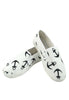 รองเท้าส้นแบนแคนวาสลายสมอ No.1584 - Anchor Printed Canvas Sneaker Flat Shoes