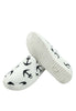 รองเท้าส้นแบนแคนวาสลายสมอ No.1584 - Anchor Printed Canvas Sneaker Flat Shoes