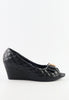 รองเท้าคัตชูส้นเตี้ยแต่งโบว์ - Mid-Heel Comfort Slip-On Loafers Shoes