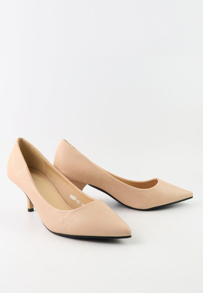 รองเท้าส้นสูงหัวแหลมคลาสสิคสไตล์ - Classic Leather Pointed Toe Pump Shoes