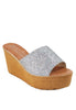 รองเท้าส้นตึกกลิตเตอร์ - Glitter Platform Sandals