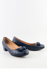 รองเท้าคัตชูส้นเตี้ยแต่งโบว์ - Mid-Heel Comfort Slip-On Loafers Shoes