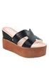 รองเท้าส้นตึกตัวเอช - Cross H Platform Wedge Sandals